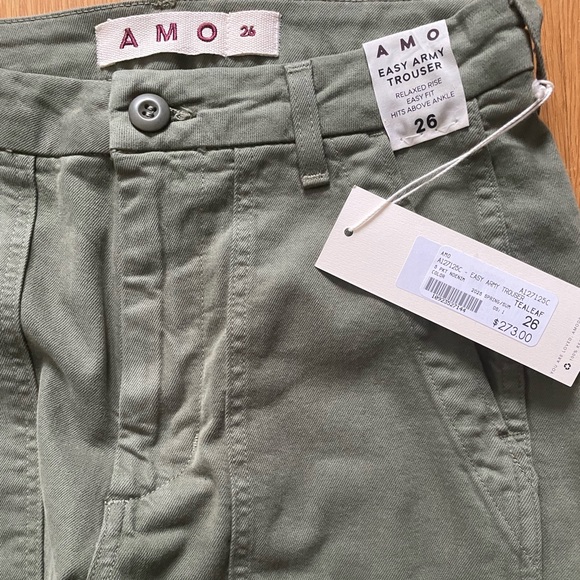 AMO Easy Army Trouser Tea Leaf, size 26, NWT - Picture 7 of 9